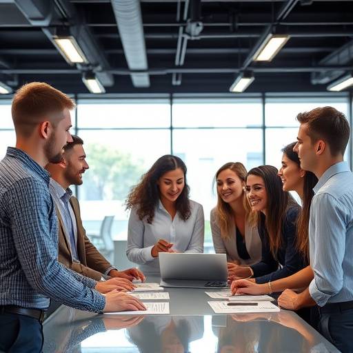 Immagine di persone che collaborano in un ambiente aziendale