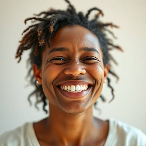 Ritratto di una persona che si sente realizzata e piena di energia